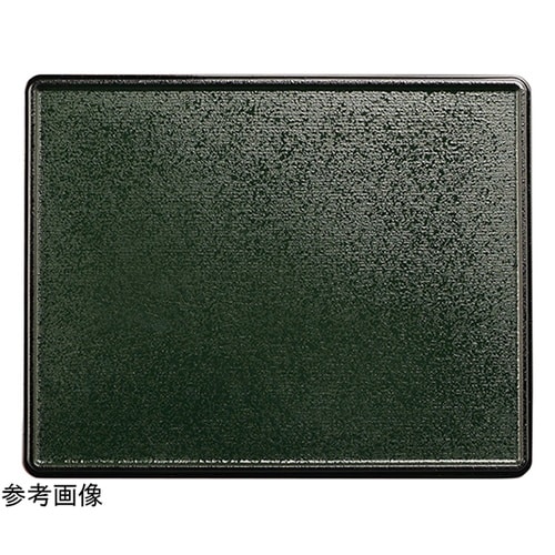 尺2 万葉長手両面盆 グリーン乾漆クリア