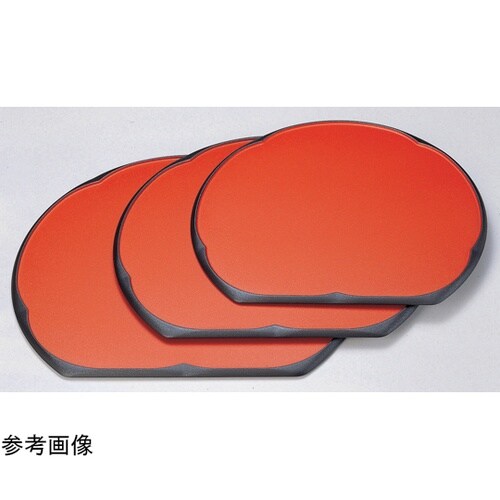 尺1 新梅型半月盆 朱渕黒普賢弱SL 1