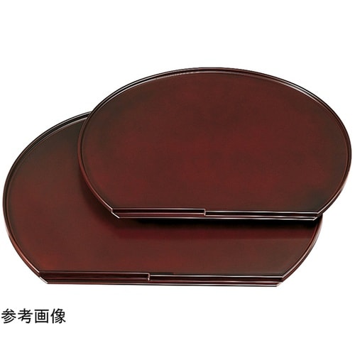 尺3 くつわ半月盆 チーク 150341