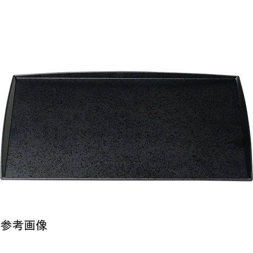 9寸 角わたらせ盆 黒SLタタキ 504