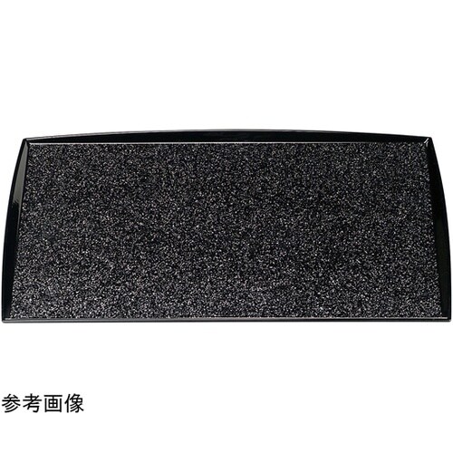 尺1 角わたらせ盆 銀彩渕黒SL 504