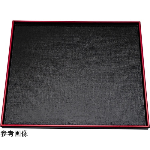 8.5寸 角布目盆 黒天朱 150062