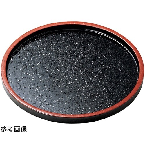 7寸 DX丸盆 黒天朱SLタタキ 150