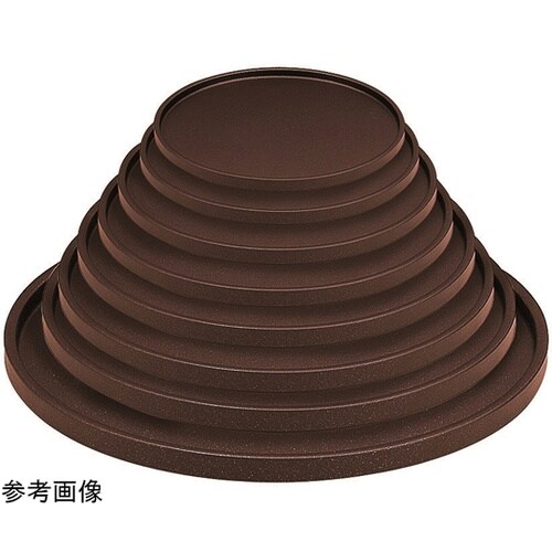 8寸 DX丸盆 ブラウンメタ普賢塗弱SL