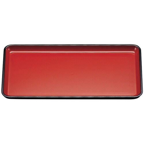 尺0 しるこ盆(小)朱天黒 150250