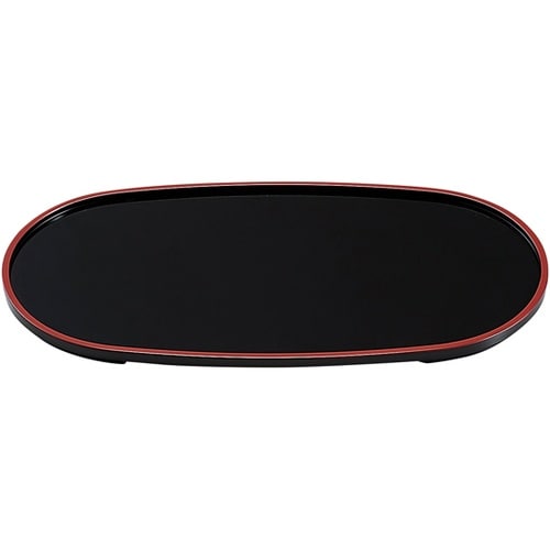 尺1 福寿小判盆 黒天朱 5030211