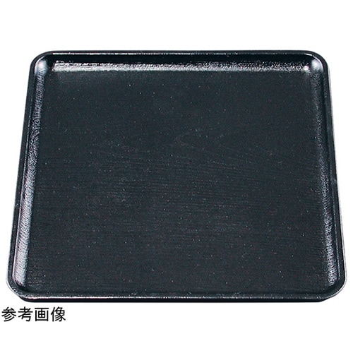 9寸 布目角盆 黒普賢塗弱SL 1515