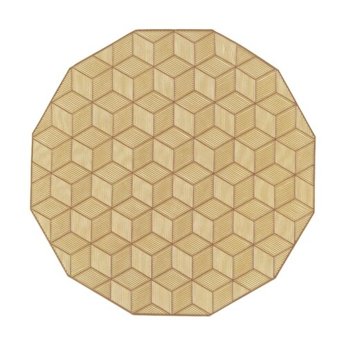 12角マット キューブ ゴールド 503