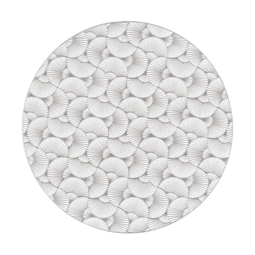 380丸マット 銀杏づくし シルバー 5