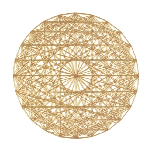 380丸マット 万華鏡 ゴールド 503