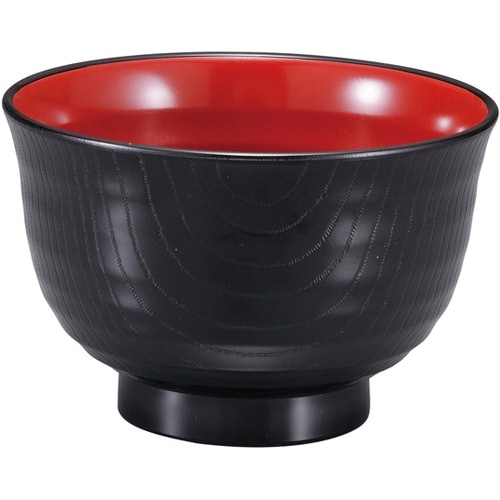 TA内外乱引汁椀(中)109黒内朱 33