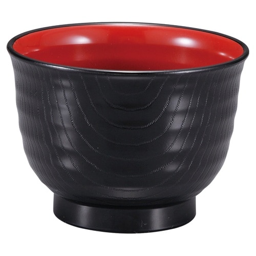 TA内外乱引汁椀(小)99黒内朱 330