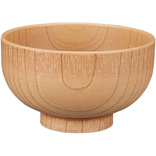 耐熱φ105 木調汁椀 木肌摺り 300