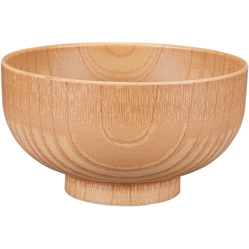 耐熱φ135 木調お好み椀 木肌摺り 3
