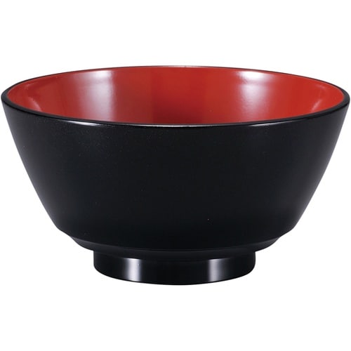 TA平成飯椀 黒内朱 31007020