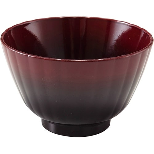 φ114菊汁椀 朱ぼかし 3371009