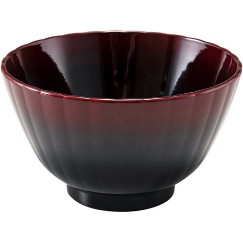 φ133フラワーお好み椀 朱ぼかし 83