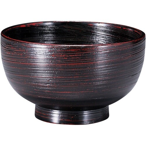 木製刷毛目汁椀 内刷毛目 曙 31005