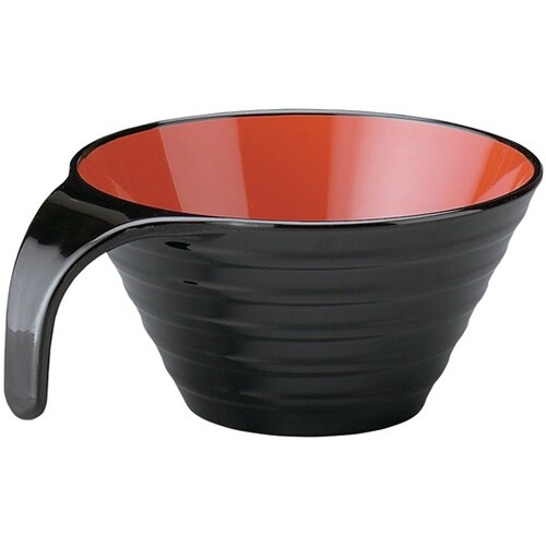 耐Aトッティーリップル椀 黒内朱 170