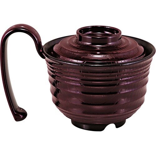 超耐熱グリッピー椀(蓋親)溜内黒 310