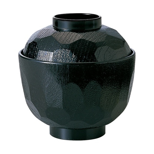 亀甲小吸椀(蓋親)総黒 35010025