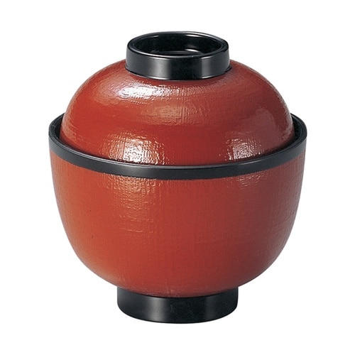 3.1寸 布目小吸椀 朱帯ツバ黒 331