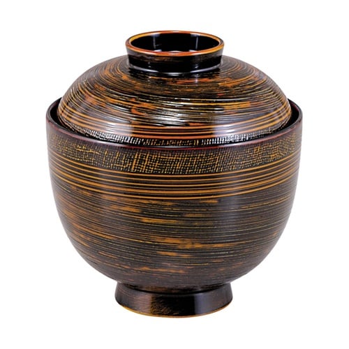 TA布目乱筋小吸椀(蓋親)栃内朱 310