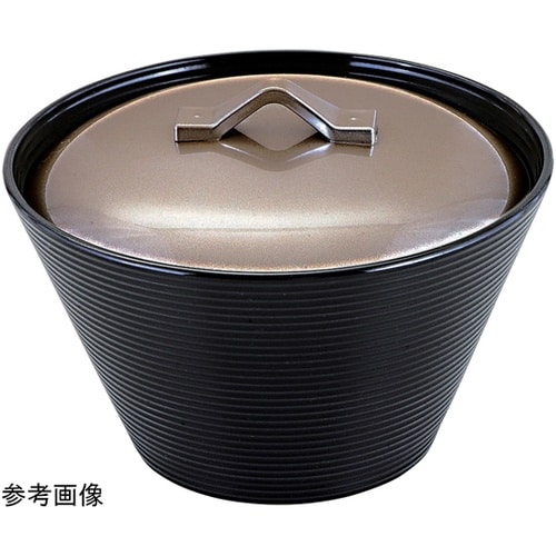 耐熱千筋クィーン椀 セット 銀透裏黒/総