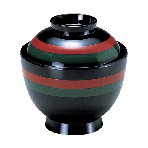 耐熱3.2寸 玉子椀 二色蛇の目 内黒