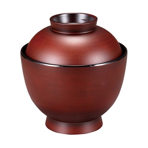 耐熱3.2寸 玉子椀 梅茶かすみ内黒 3