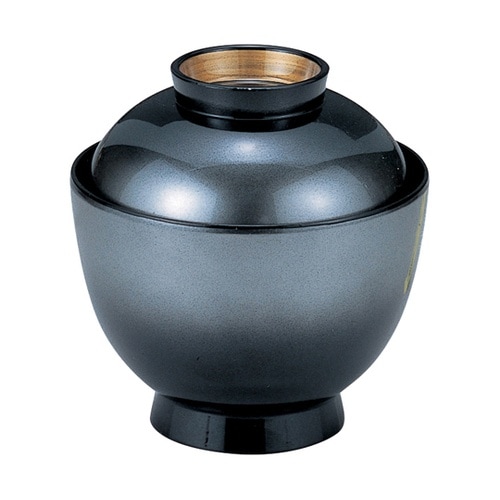 耐熱3.2寸 玉子椀 銀ボカシ高台内金