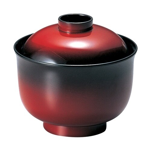 耐熱3.3寸 ゆり型小吸椀 夕焼け 内黒