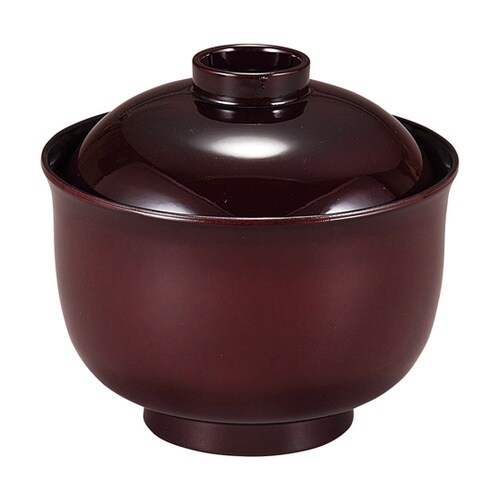 耐熱3.3寸 ゆり型小吸椀 溜内黒 30