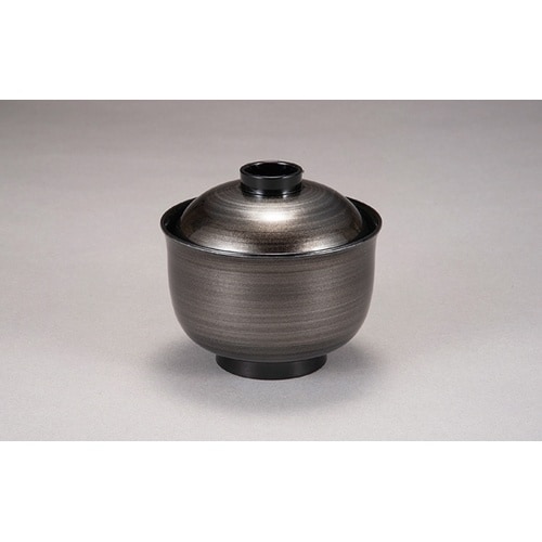 耐熱3.3寸 ゆり型小吸椀 銀パール刷毛