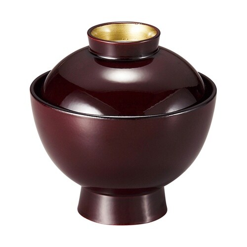 耐熱3.5寸 雅小吸椀 溜高台内金 内黒