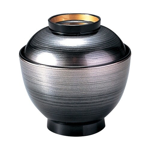 耐熱3.5寸 玉子椀 銀カスミ高台内金