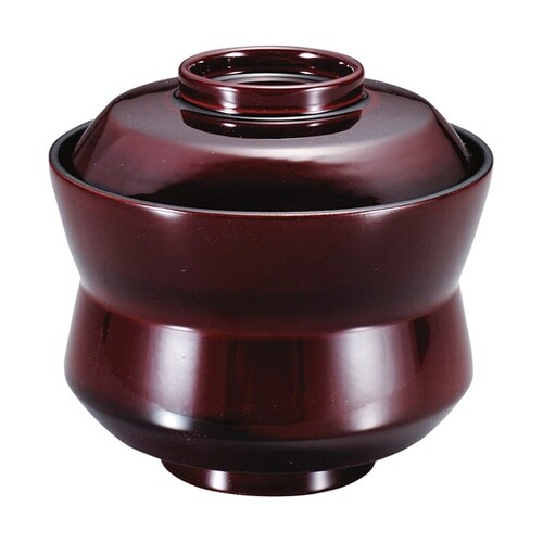 耐熱杵型吸物椀 溜 内黒 1203387