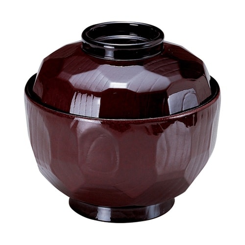 TA3.6寸 亀甲吸物椀 溜 33601