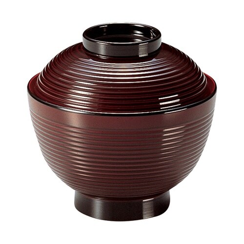 耐熱3.6寸 千筋高仙才椀 溜 内黒 3