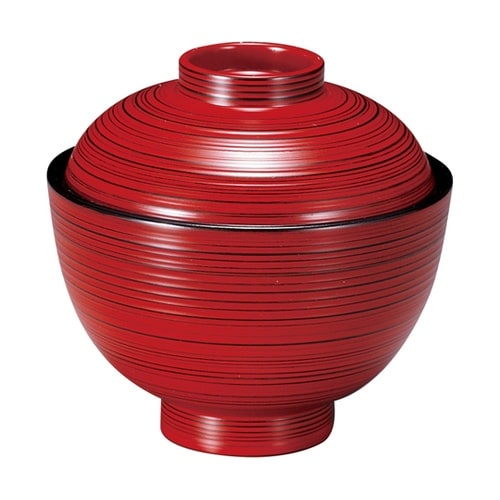 TA3.3寸 刷毛目小吸椀 朱研出し 3