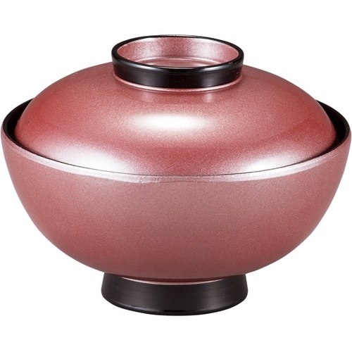 4寸 台平仙才椀 朱銀染め 120250