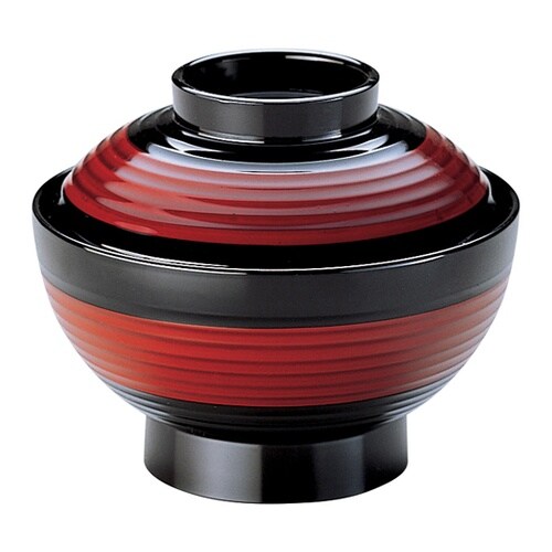 平筋雑煮椀 元禄塗分け 35000370