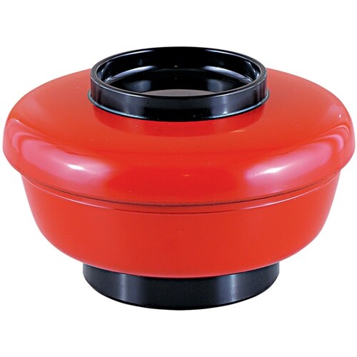 やすらぎミニ丼(蓋親)朱ツバ黒内黒 41