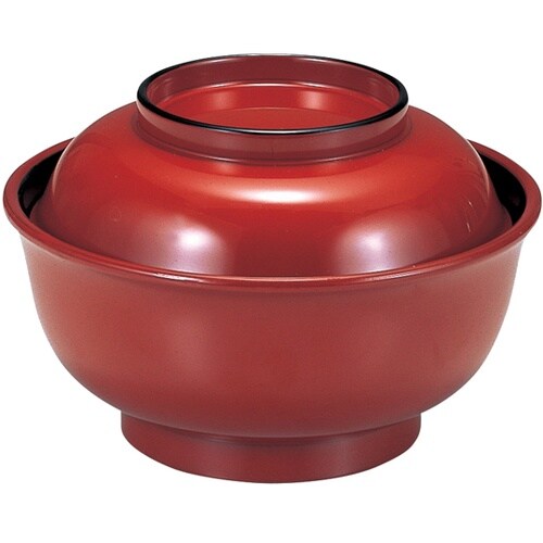 神楽無地丼 朱内黒天朱高台天黒 1202