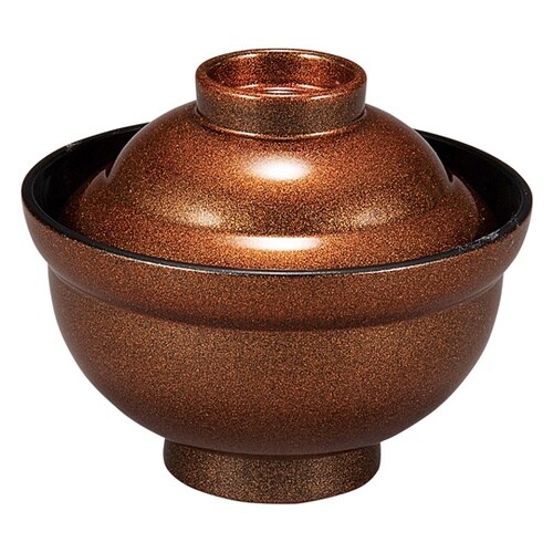 耐熱3.5寸 かがみ椀 梨地内黒 300