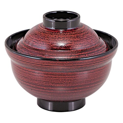 耐熱3.5寸 かがみ椀 溜ハジキ刷毛目