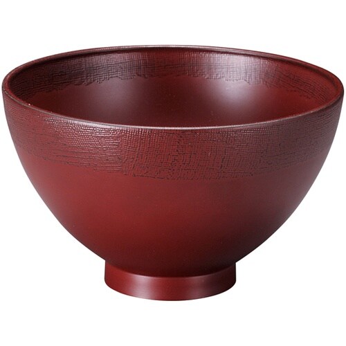 布着せ茶づけ椀 オール吟朱 310069