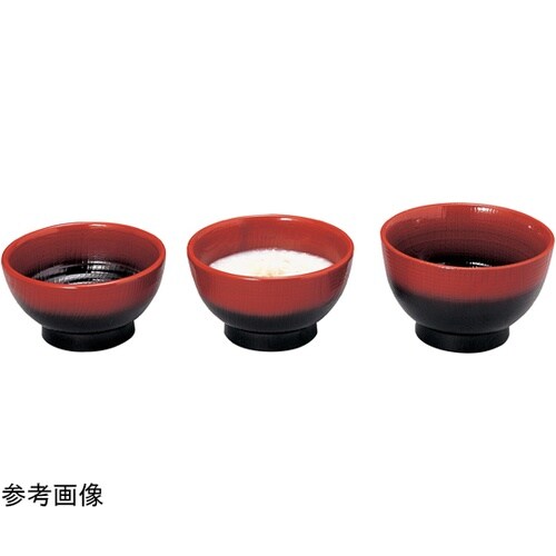 耐A 長寿木目丼 朱ぼかし小H72 12