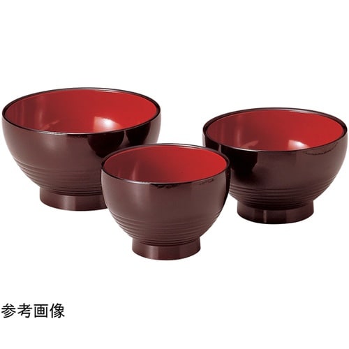 耐A4.3寸 大福鉢 溜内朱 30004