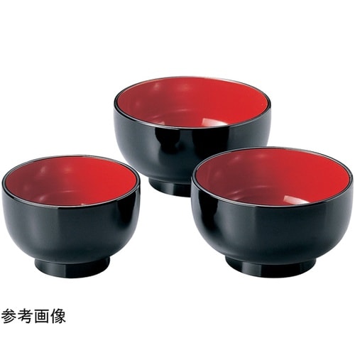 5.0寸 富貴鉢 黒内朱天黒 38020